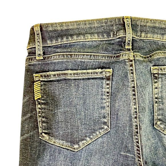 Paige skyline skinny stretch jean mid wash whiskered slightly distressed size 29 - Picture 6 of 7